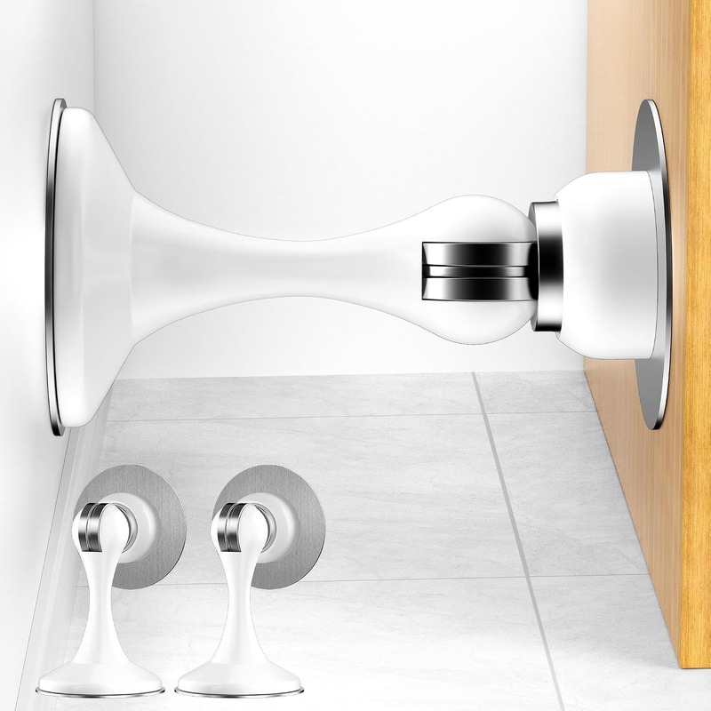 Magnetic Door Stoppers 2 Pack Stainless Steel